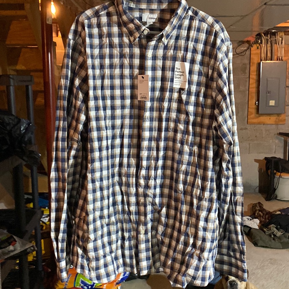 Men’s 3XLT buttons down dress shirt